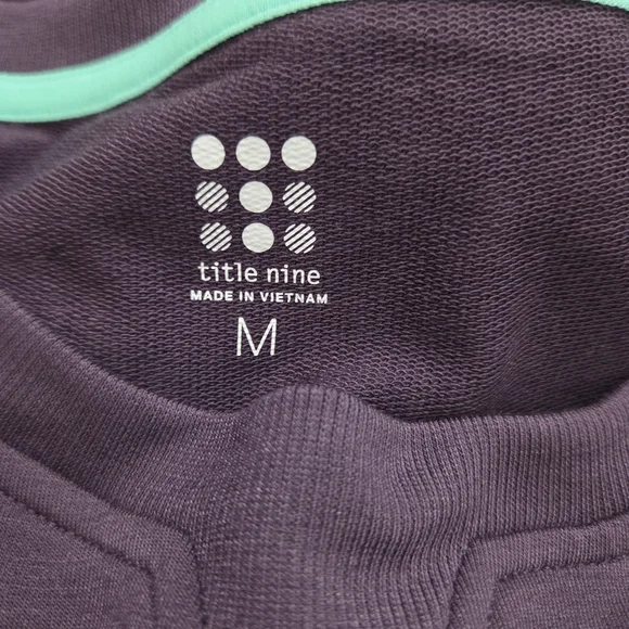 NWT Title Nine NBD Dress Long Sleeve Dark Plum Purple Casual Size Medium Comfy - Picture 8 of 10